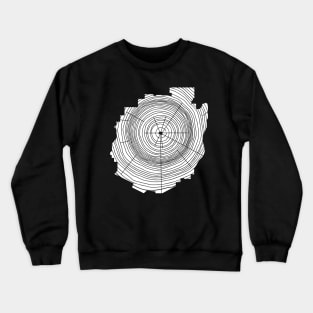 Adirondack Mountains Adirondacks Park Tree Rings Crewneck Sweatshirt